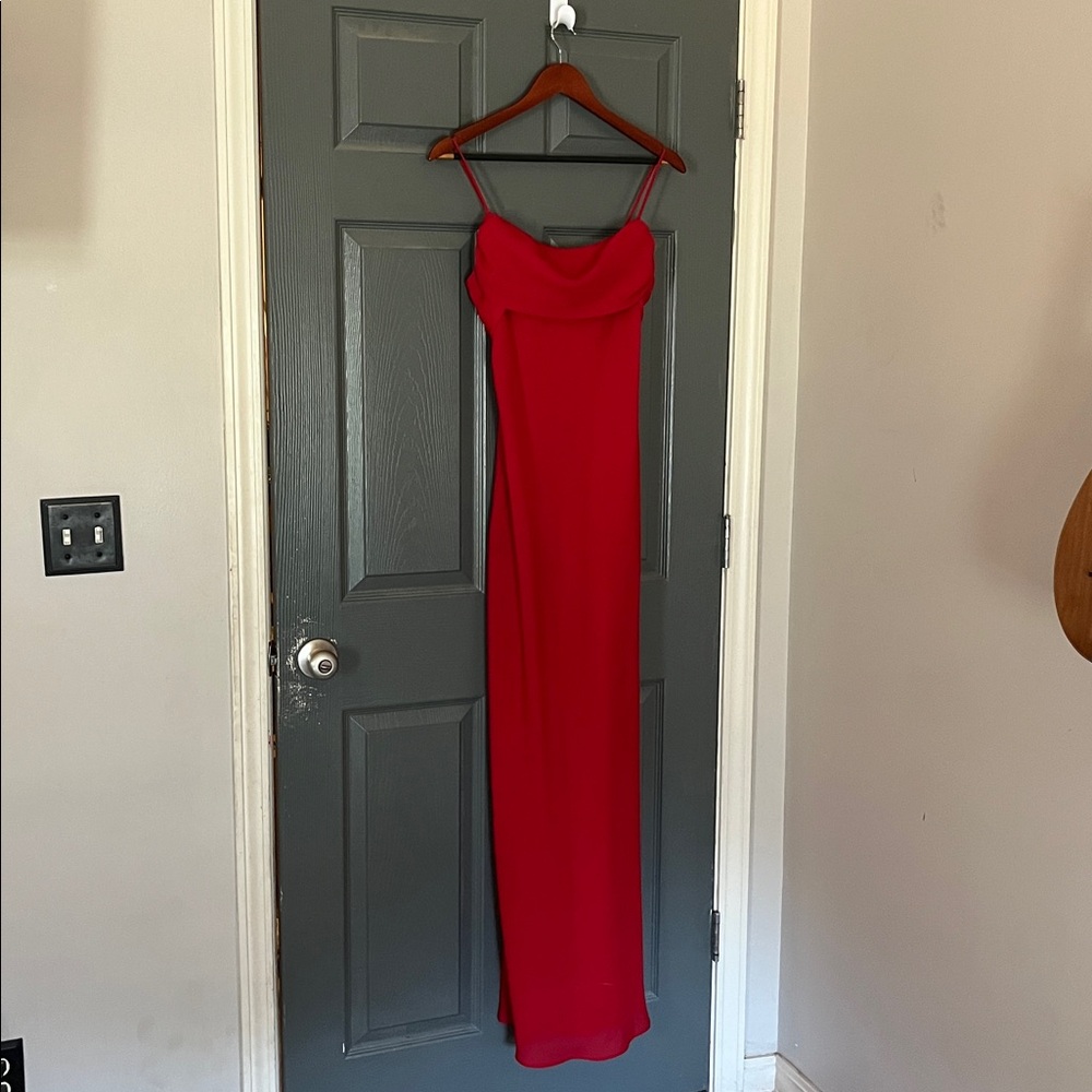 Elegant Red Evening Gown or Bridesmaid Dress